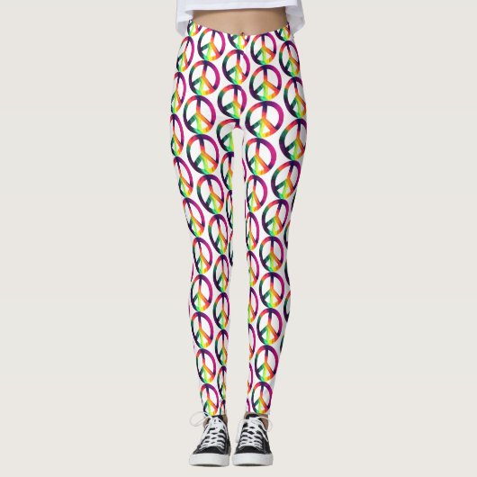 Hippy-vredesteken Leggings (Voorkant)