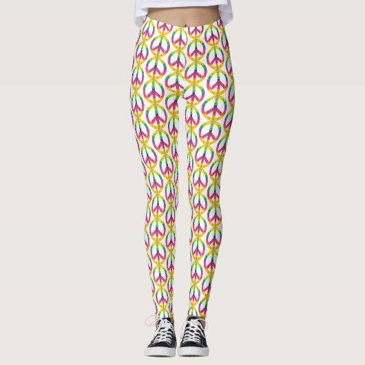 Hippy-vredesteken Leggings (Voorkant)