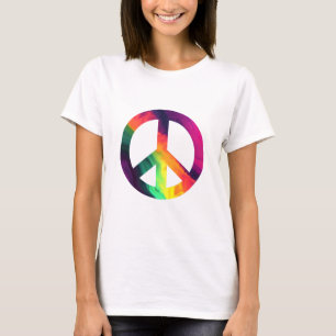 Hippy-vredesteken T-shirt