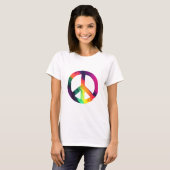 Hippy-vredesteken T-shirt (Voorkant volledig)