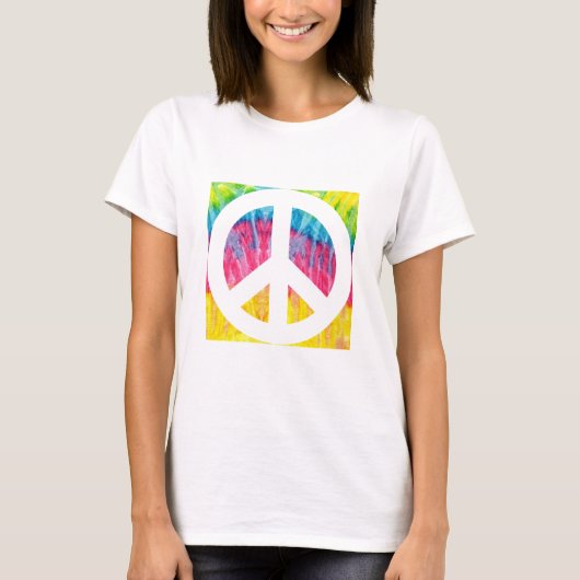 Hippy-vredesteken T-Shirt (Voorkant)