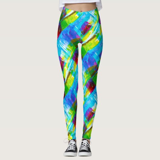 Hippy Yoga-Leggings - Colorful Summer Leggings (Voorkant)