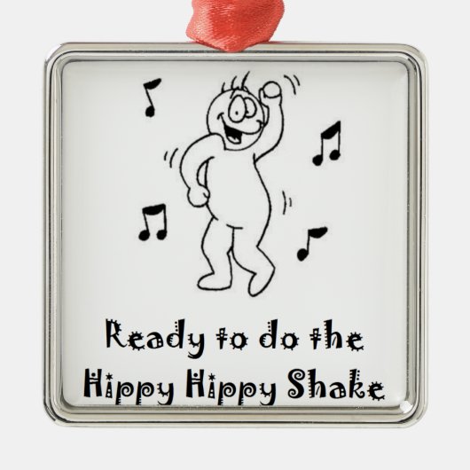 HippyShake Metalen Ornament (Voorkant)