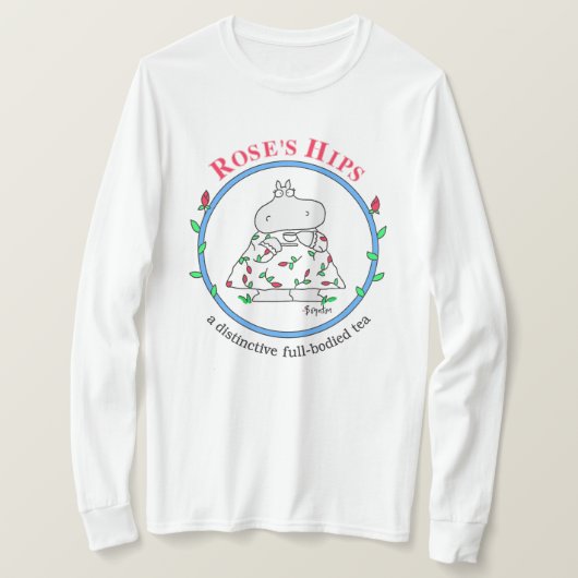 HIPS van roos T-shirt (Design voorkant)