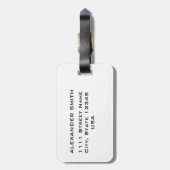 Hipster Aap met Bril Bagagelabel (Achterkant verticaal)