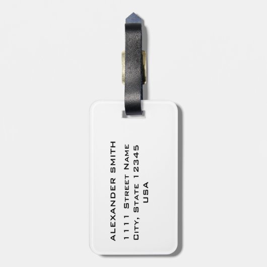 Hipster Aap met Bril Bagagelabel (Achterkant verticaal)