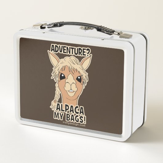 Hipster Adventure Alpaca My Bags Pun (Achterkant)