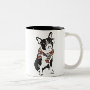 Hipster Animal Boston Terrier Dog Mok