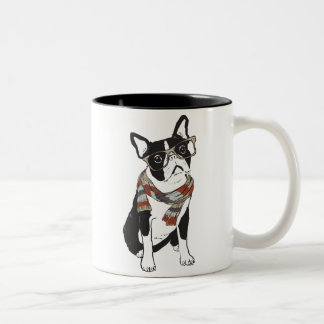 Hipster Animal Boston Terrier Dog Mok