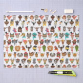 Hipster Animals vun Cool Animals with Pet Tissuepapier (Craft)