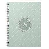 Hipster Arrow Mint Green Monogram Notitieboek (Voorkant)