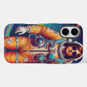 Hipster Astronaut iPhone / iPad hoesje (Achterkant (horizontaal))