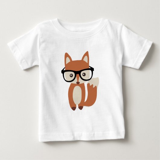 Hipster Baby Fox met bril (Voorkant)