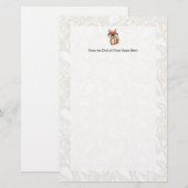 Hipster Baby Fox met bril Briefpapier (Voorkant / Achterkant)