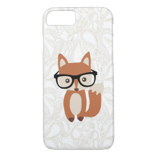 Hipster Baby Fox met bril iPhone 8/7 Hoesje