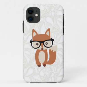 Hipster Baby Fox met bril Case-Mate iPhone Case