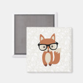 Hipster Baby Fox met bril Magneet (Voorkant / Achterkant)