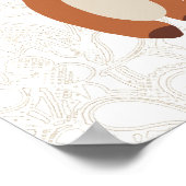 Hipster Baby Fox met bril Poster (Hoek)