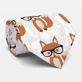 Hipster Baby Fox met bril Stropdas (Opgerold)