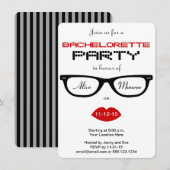 Hipster Bachelorette Party Kaart (Voorkant / Achterkant)