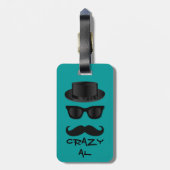 Hipster Bagagelabel (Achterkant verticaal)