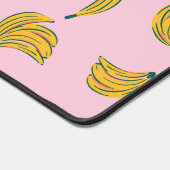Hipster banaan patroon in roze achtergrond monogra bureaumat (Hoek)
