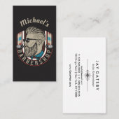 Hipster Barber/Hair Stylist Visitekaartje (Voorkant / Achterkant)