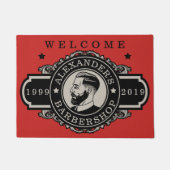 Hipster Barber personaliseren Deurmat (Voorkant)