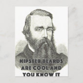 Hipster Beard Funny Greetings Kaart Cool Humor (Voorkant)