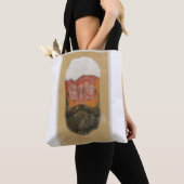 Hipster Bearded Beer Mok Canvas tas (Dichtbij)