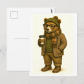 Hipster Beer Ansichtkaart Briefkaart (Voorkant / Achterkant)