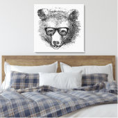 Hipster Beer Canvas Afdruk (Insitu (Slaapkamer))