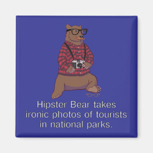 Hipster Beer Magnet