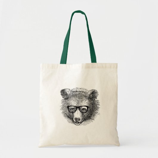 Hipster Beer met bril Tote Bag (Voorkant)