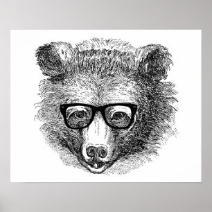 Hipster Beer Poster