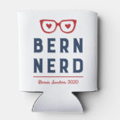 Hipster Bern Nerd | Grappige Bernie Sanders 2020 Blikjeskoeler (Achterkant)