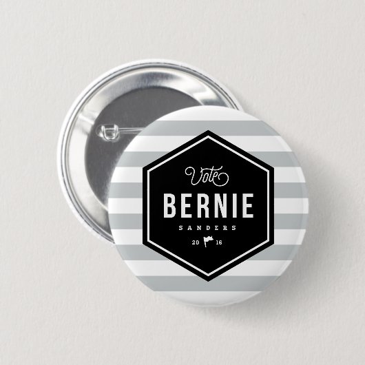 Hipster Bernie Ronde Button 5,7 Cm (Voorkant /achterkant)