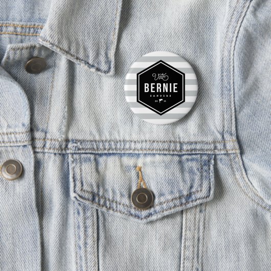 Hipster Bernie Ronde Button 5,7 Cm (In situ)