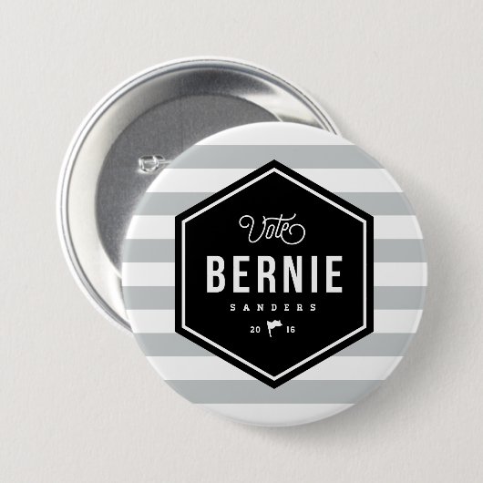 Hipster Bernie Ronde Button 7,6 Cm (Voorkant /achterkant)