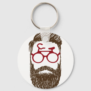 Hipster biker sleutelhanger