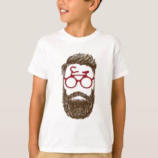 Hipster biker t-shirt