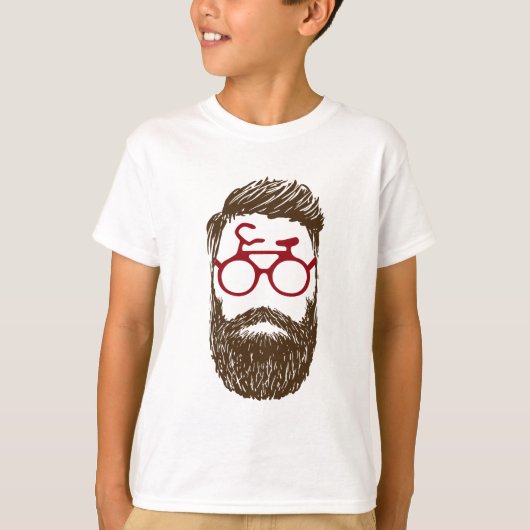 Hipster biker t-shirt (Voorkant)