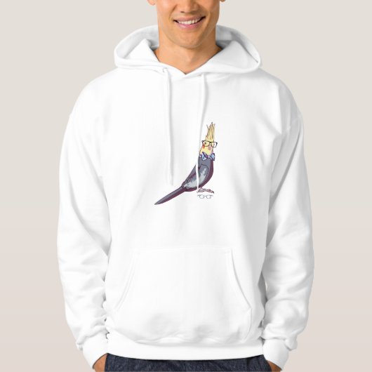 Hipster Bird Hoodie (zonder tekst) (Voorkant)