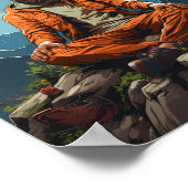 Hipster Boeddha in Natuur Poster (Hoek)