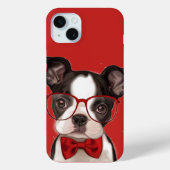 Hipster Boston Terrier Pup Case-Mate iPhone Case (Achterkant)
