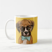 Hipster boxer Puppy Koffiemok (Links)
