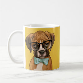 Hipster boxer Puppy Koffiemok