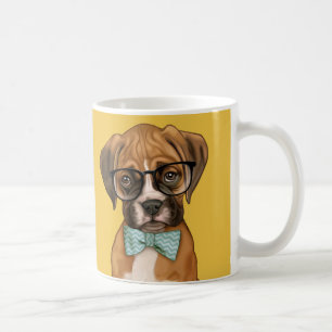 Hipster boxer Puppy Koffiemok