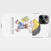Hipster Boy heeft  Parody-illustratie verstoord iPhone Hoesje (Achterkant horizontaal)