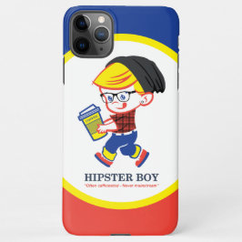 Hipster Boy - Parody illustratie iPhone 11Pro Max Hoesje